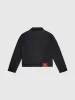 Lightweight Nylon Padded Trucker in Black sold by 424