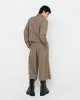 Cropped Shirt With Shoulder Pads in Plaid Brown sold by 424