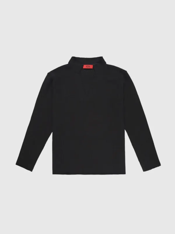 Long Sleeve Thermal Jersey in Black sold by 424