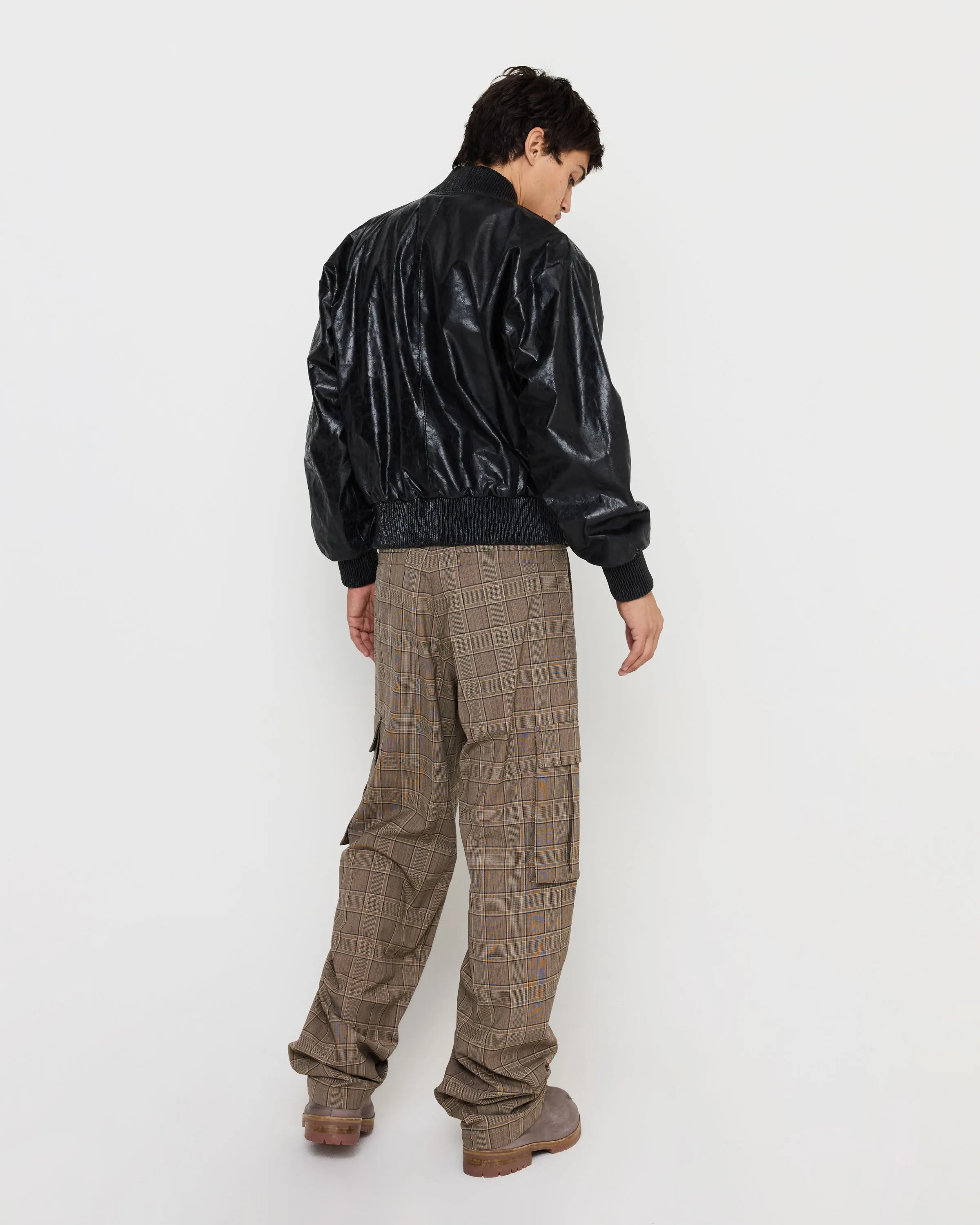 Paper Leather City Jacket in Black sold by 424 product image thumbnail 4