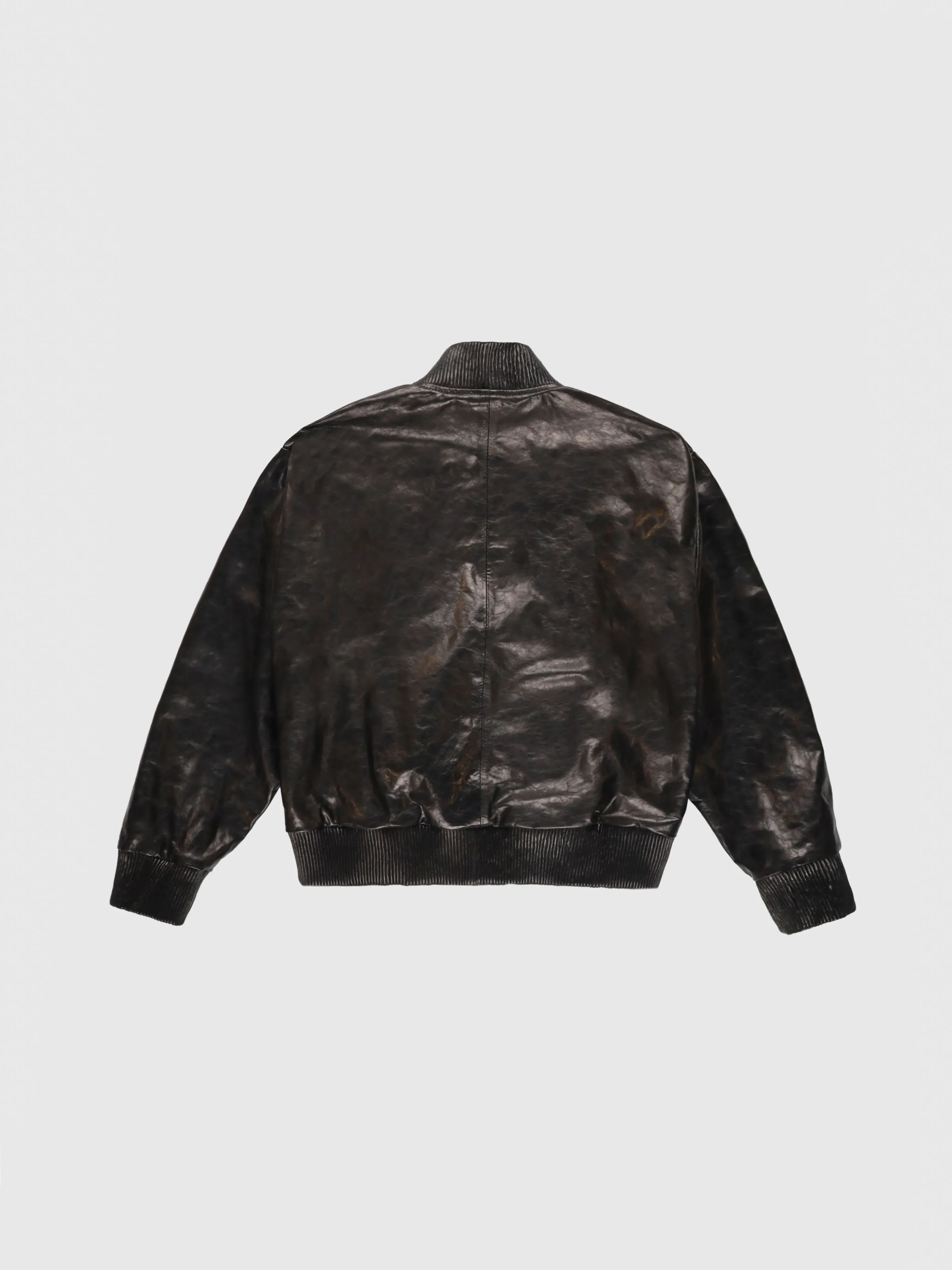 Paper Leather City Jacket in Black sold by 424 product image thumbnail 2