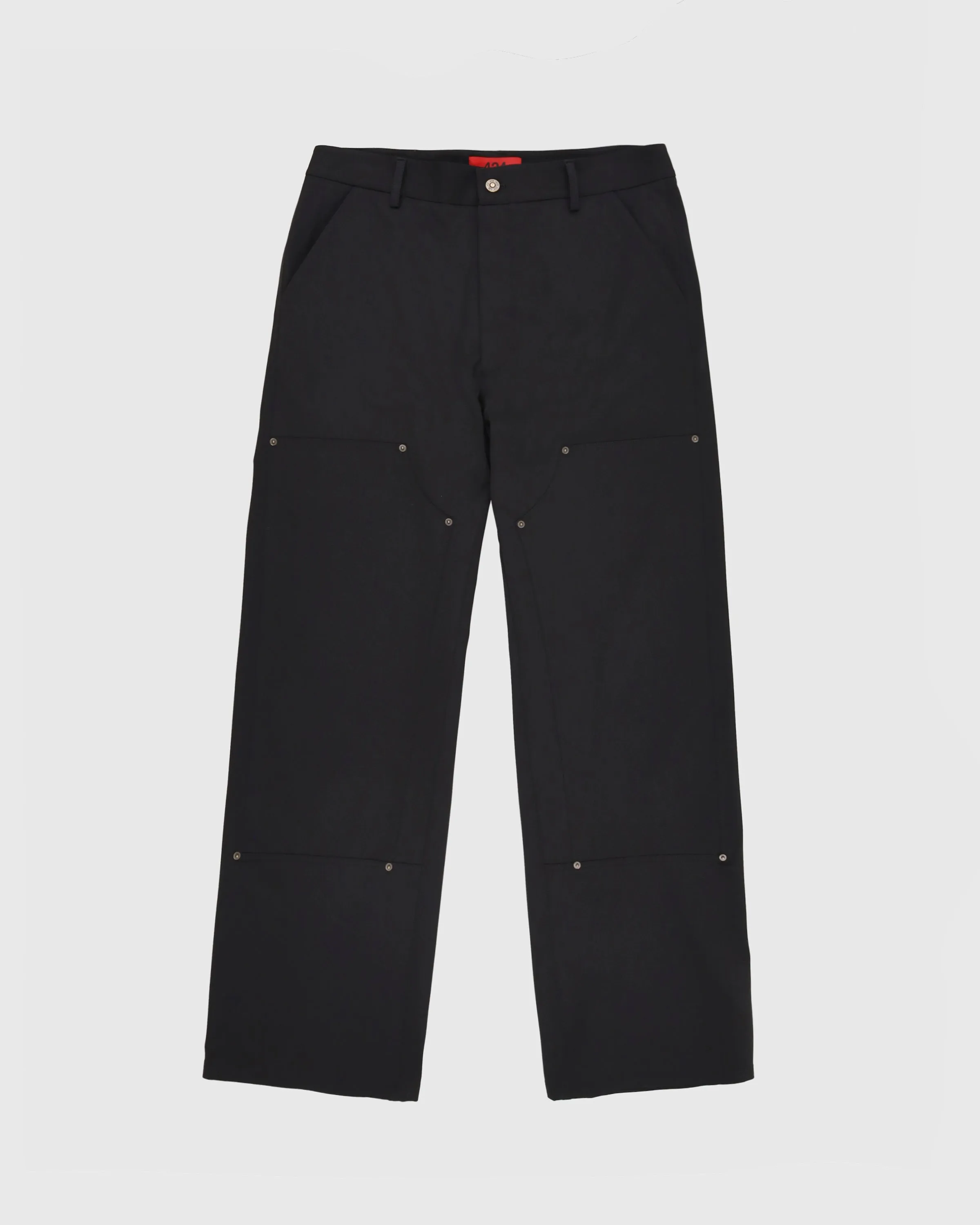 Technical Twill Work Pant in Black sold by 424