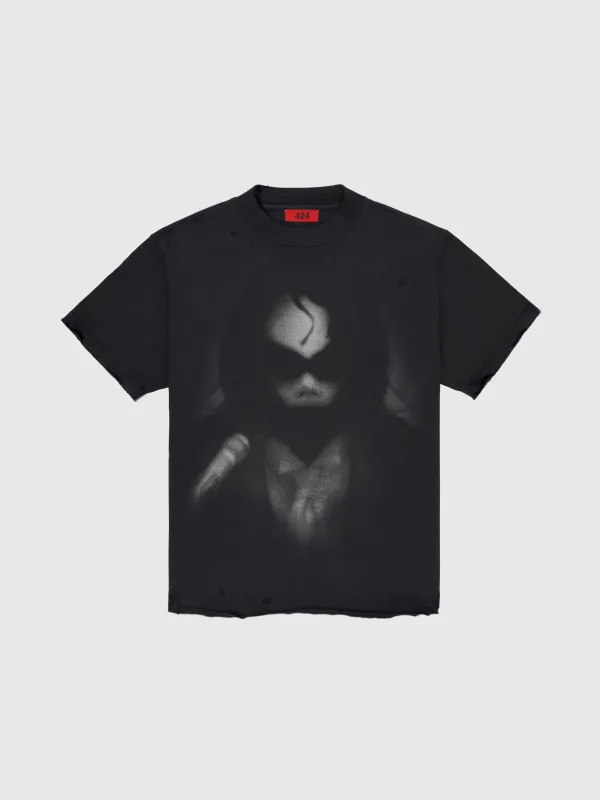 424 x IMMADTOO Heavy Distressed Tee - BASQUIAT | Parallel