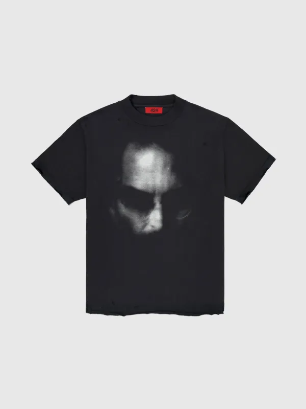 424 x IMMADTOO Heavy Distressed Tee - STEVE JOBS sold by 424
