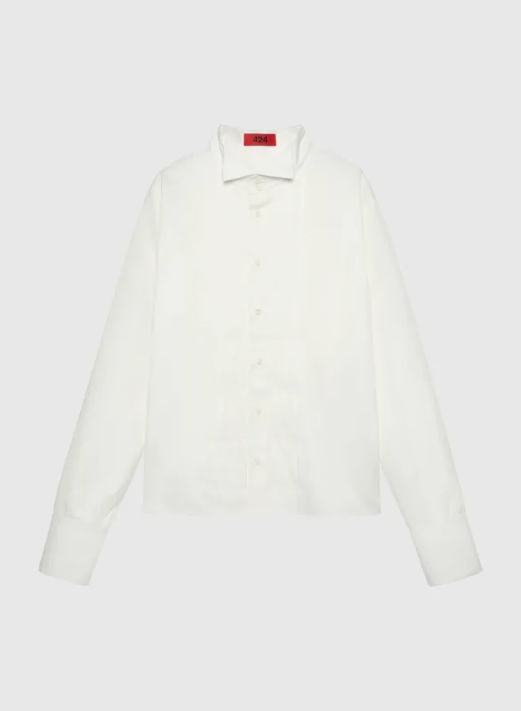 424 Smoking Shirt Salt White sold by 424