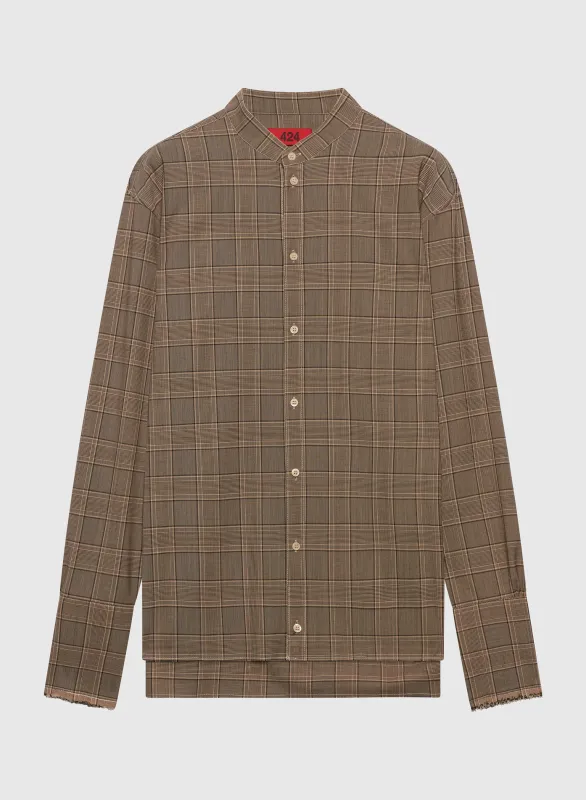 424 Tunic Brown Check sold by 424