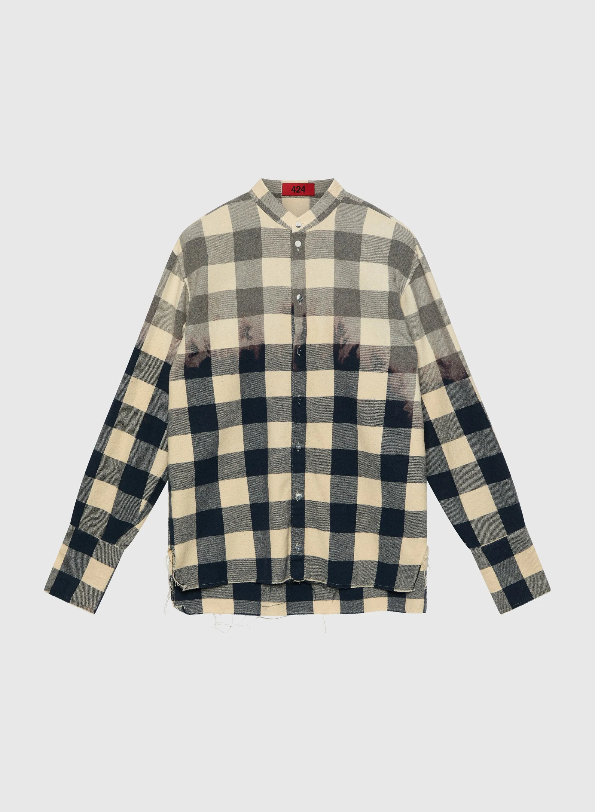 424 Tunic Tea Check Bleached And Dying sold by 424