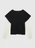 DOUBLE LAYER DISTRESSED TEE sold by 424