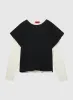 DOUBLE LAYER DISTRESSED TEE sold by 424