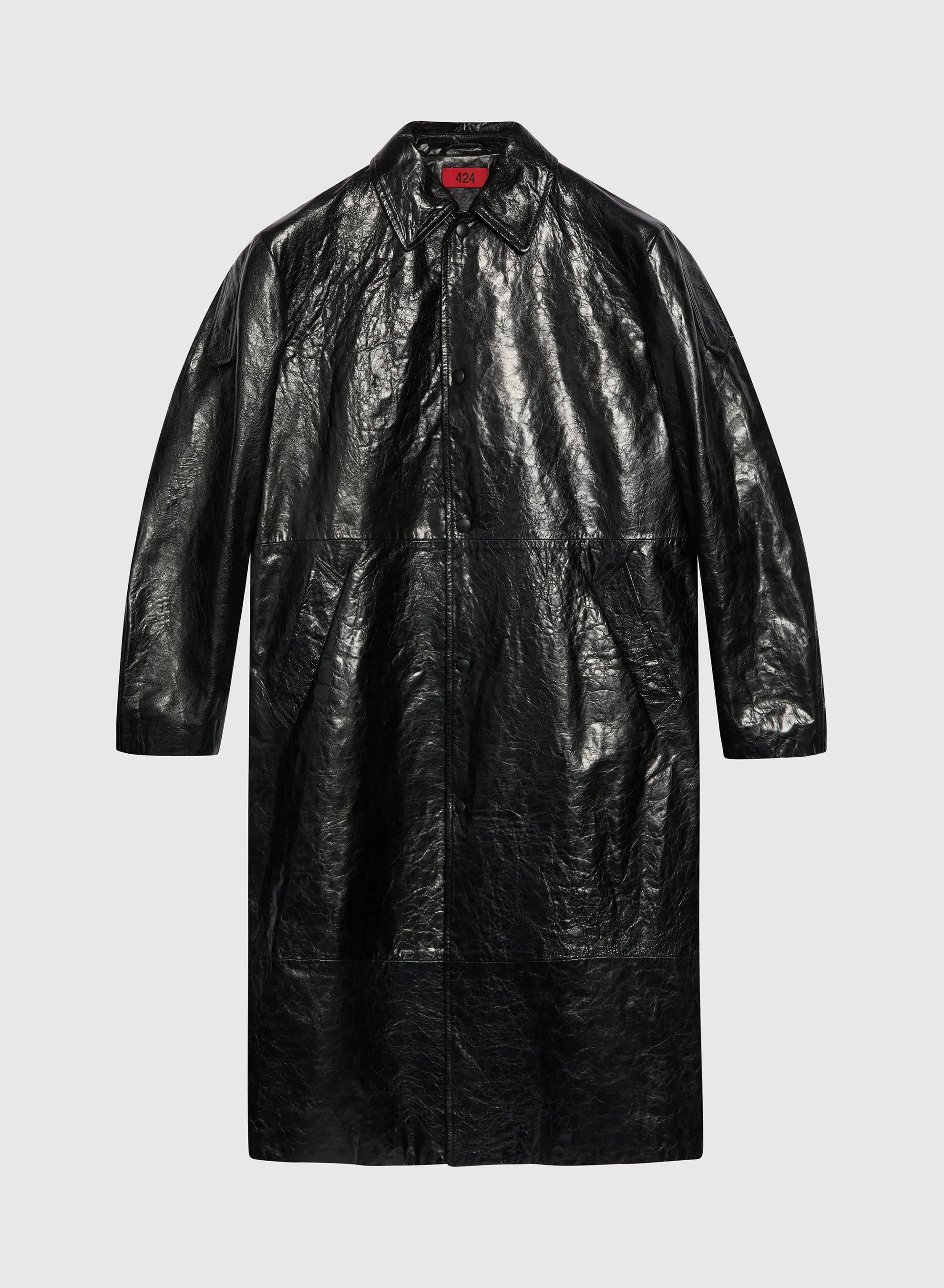 Light Trench Leather Black sold by 424