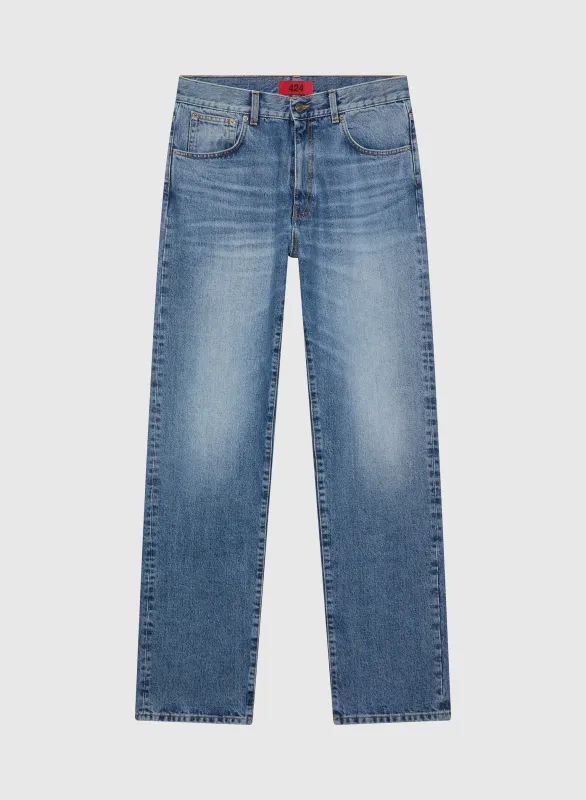 COLLECTION LOOSE DENIM FIVEPOCKET BLUE WASHED 3D sold by 424