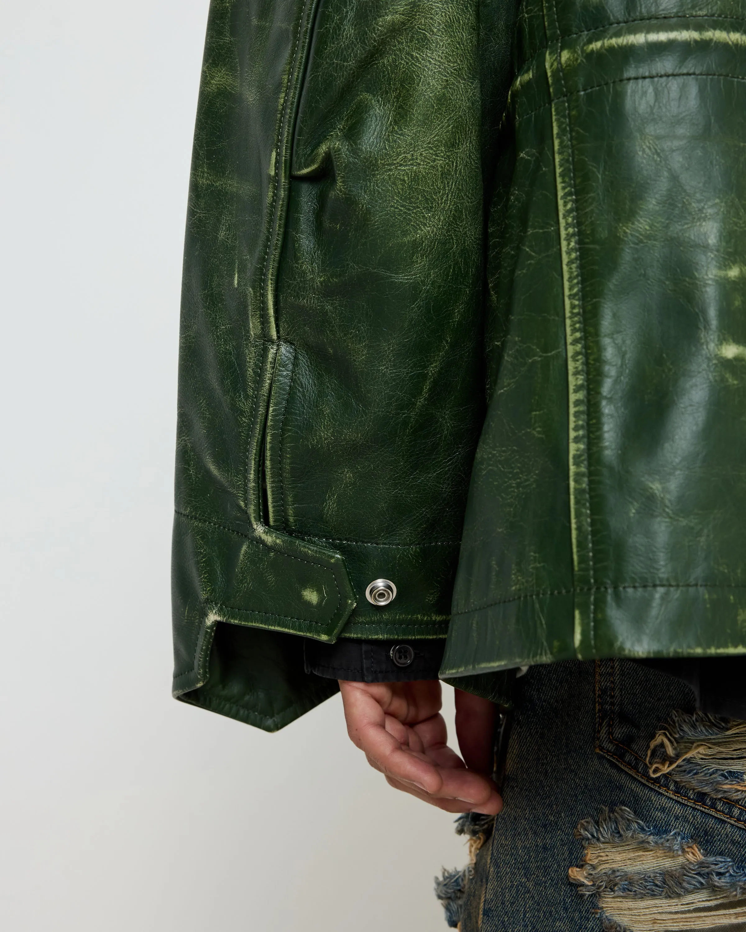 424 Leather M65 Forest Green sold by 424 product image thumbnail 5