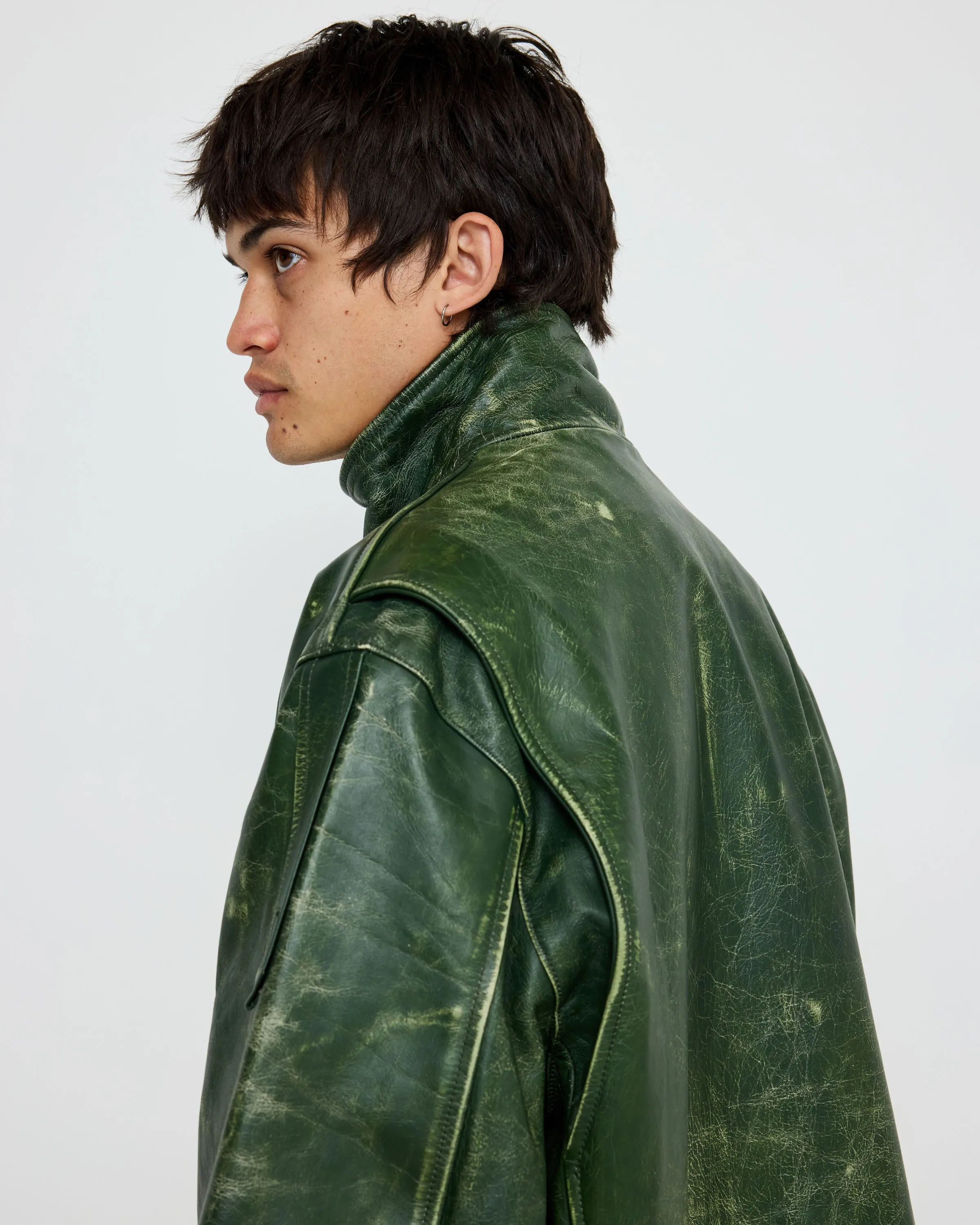 424 Leather M65 Forest Green sold by 424 product image thumbnail 4