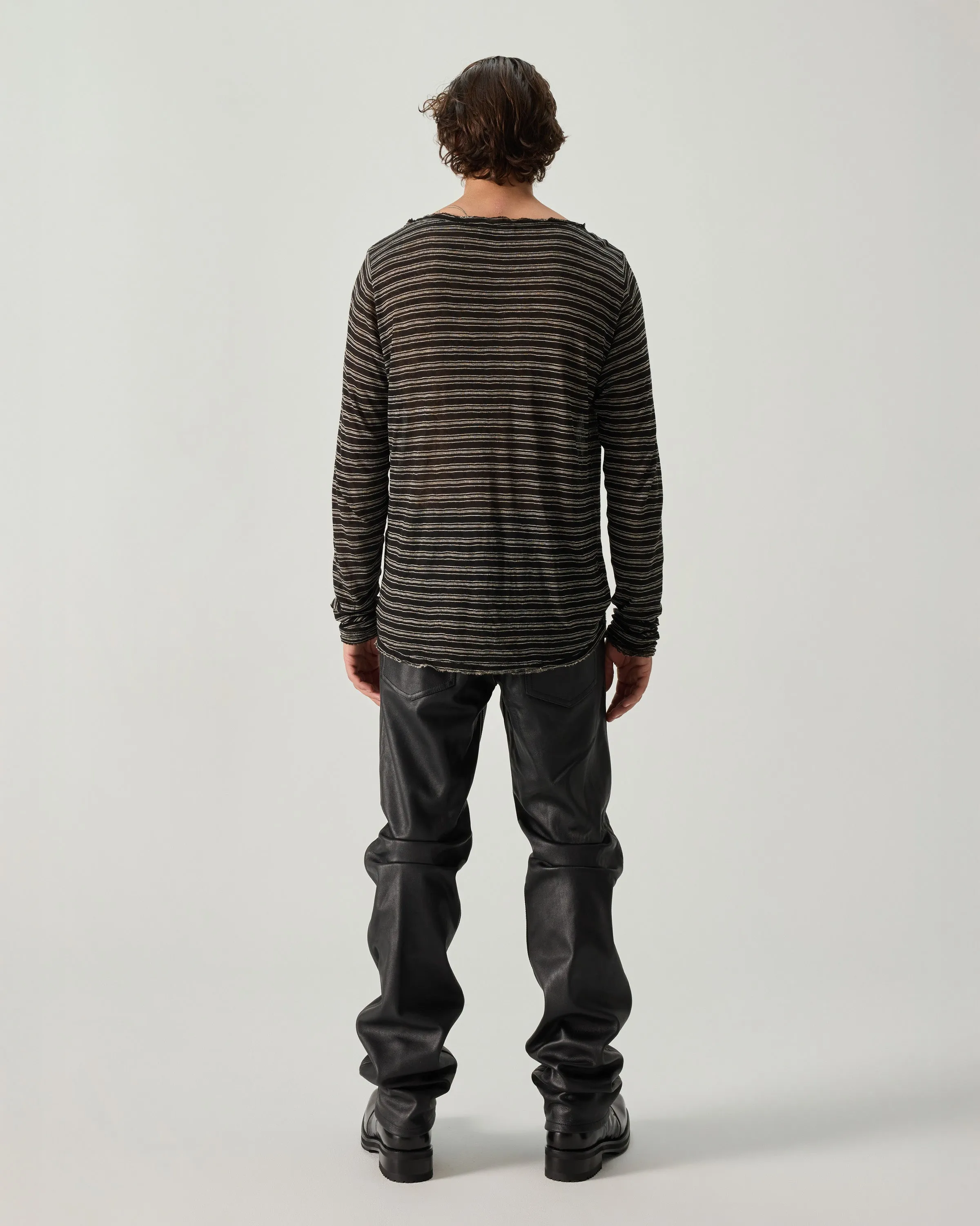 LAYERING TOP STRIPED LIGHTWEIGHT JERSEY sold by 424 product image thumbnail 5