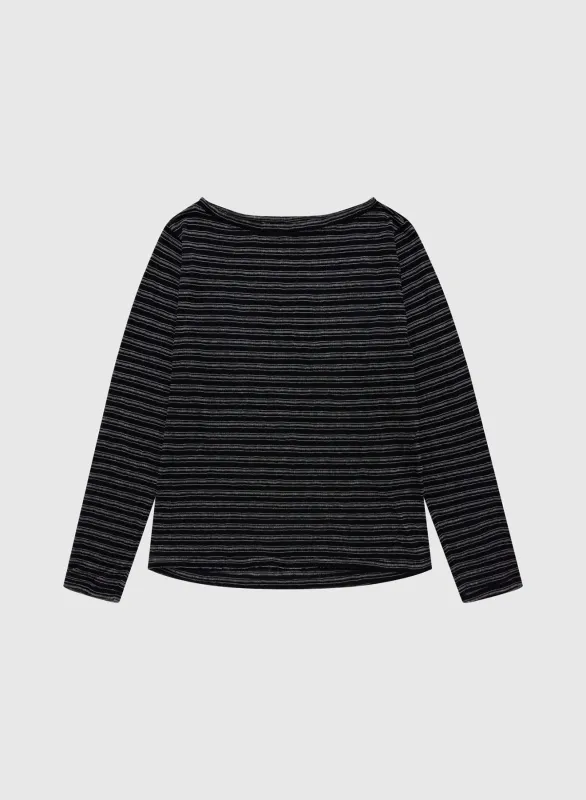 LAYERING TOP STRIPED LIGHTWEIGHT JERSEY sold by 424