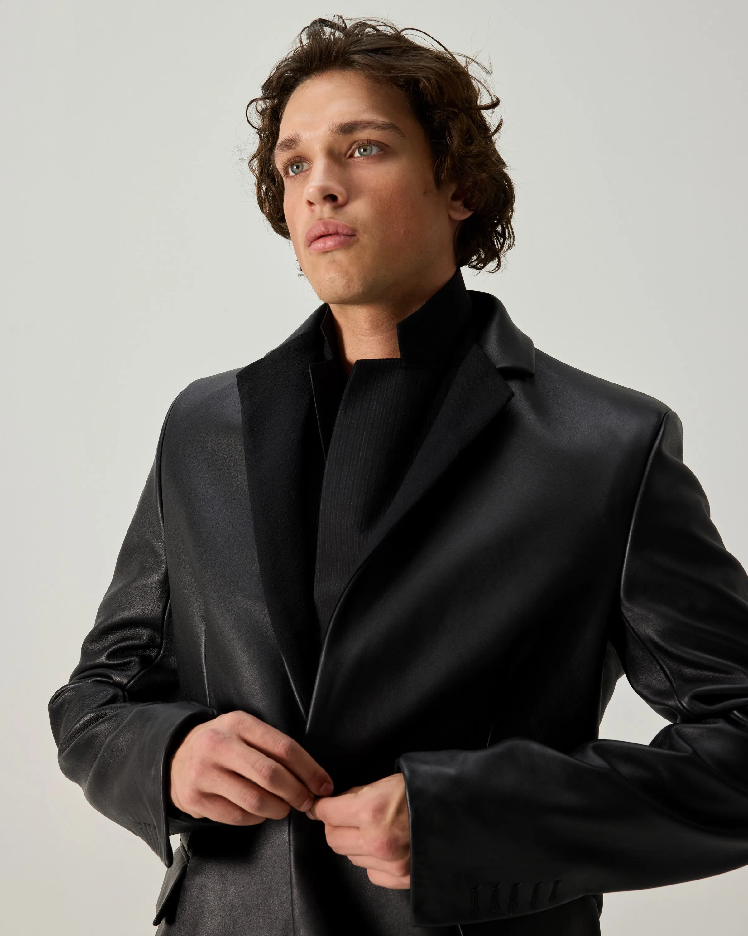 MICK JACKET LEATHER & HEAVY WOOL sold by 424 product image thumbnail 4