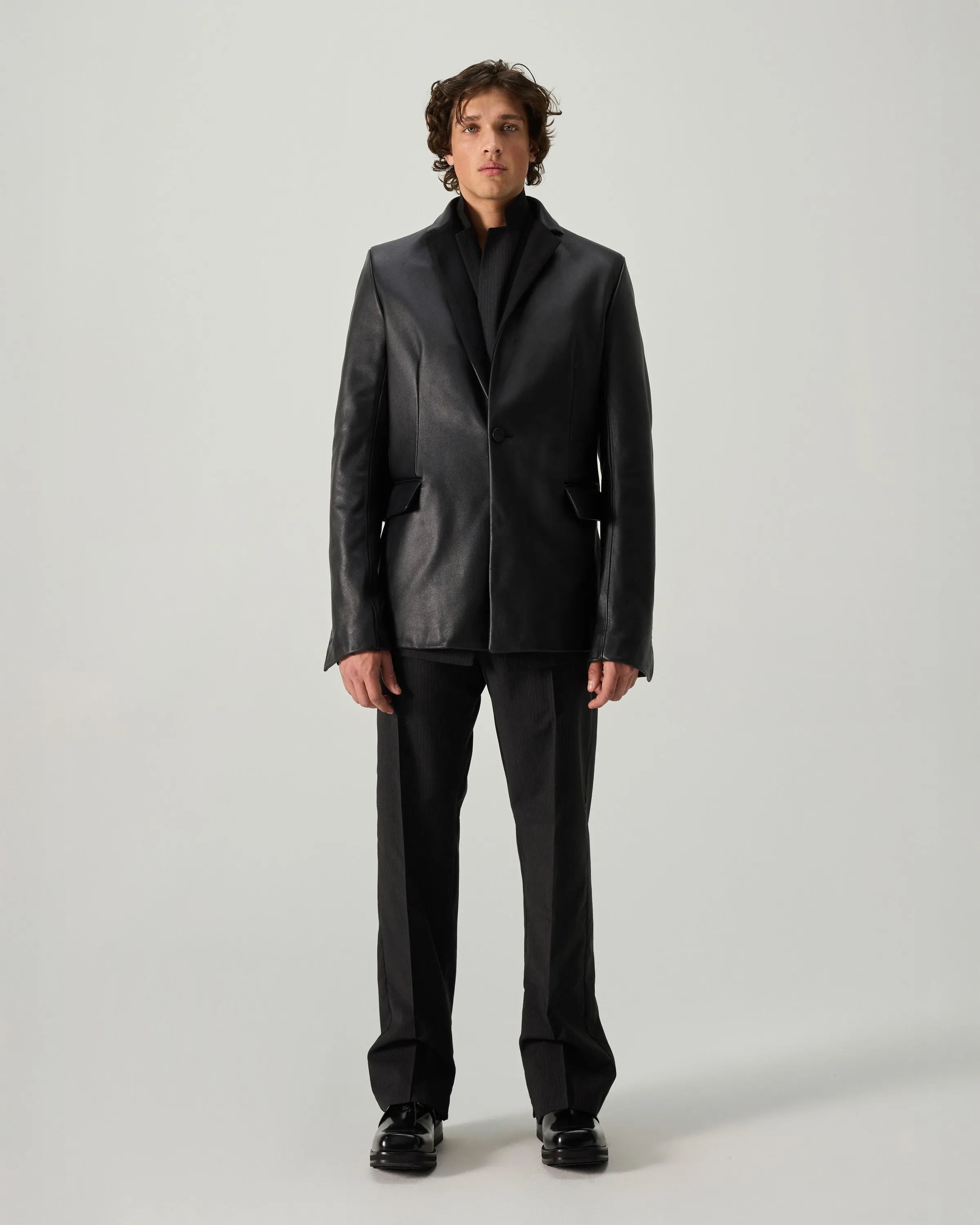 MICK JACKET LEATHER & HEAVY WOOL sold by 424 product image thumbnail 3