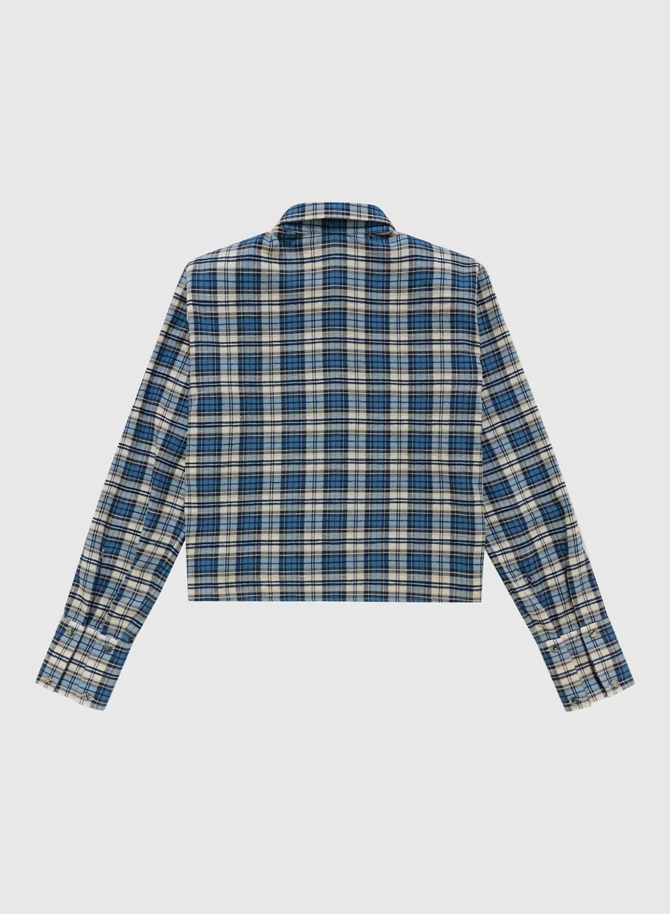 CROPPED SHIRT WITH SHOULDER PAD IN SAND sold by 424 product image thumbnail 2