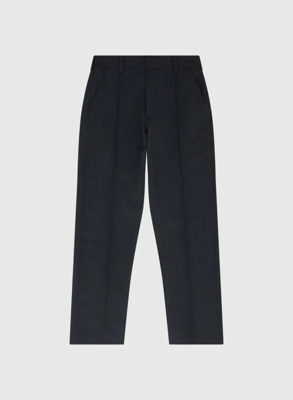 FIGO PANTS PINSTRIPES WOOL IN BLACK sold by 424