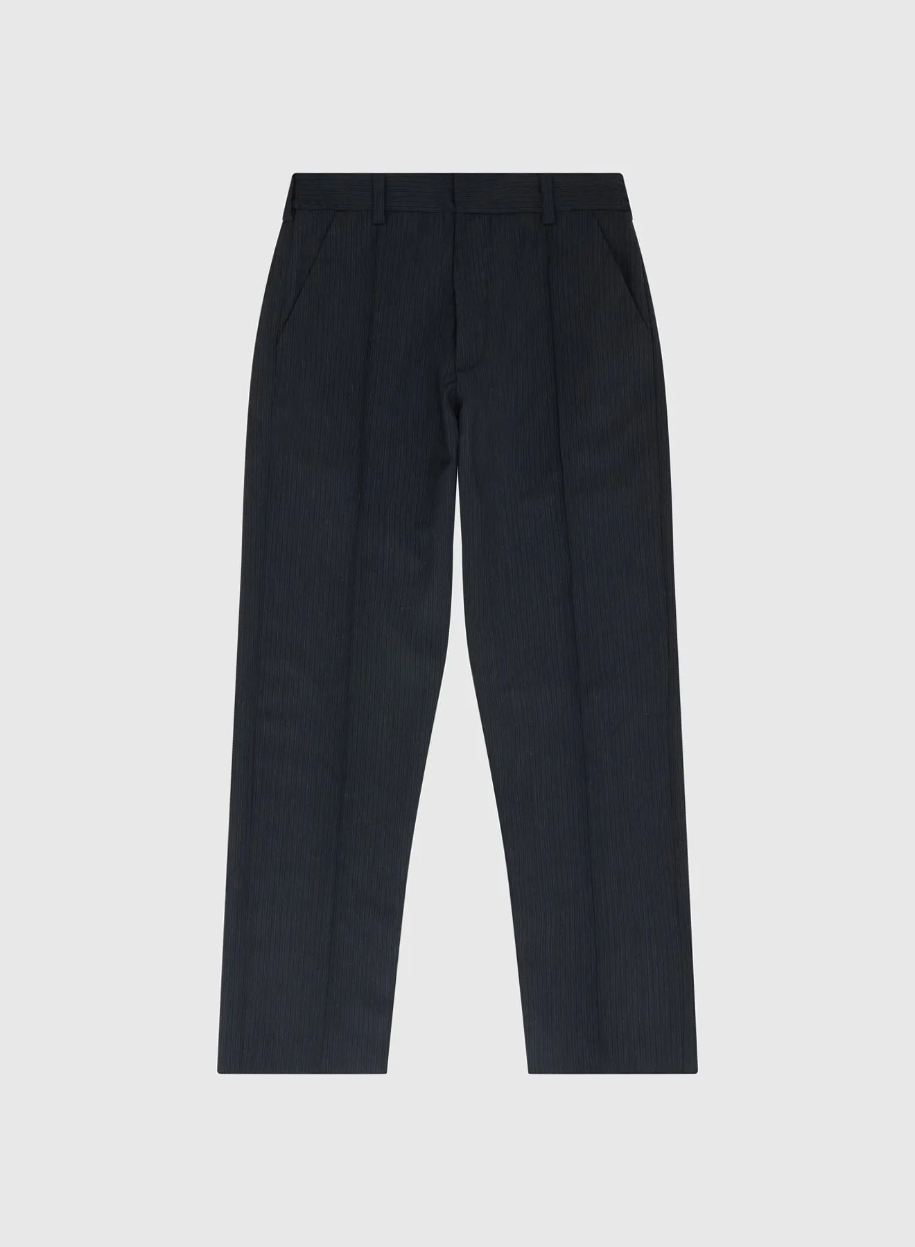 FIGO PANTS PINSTRIPES WOOL IN BLACK sold by 424