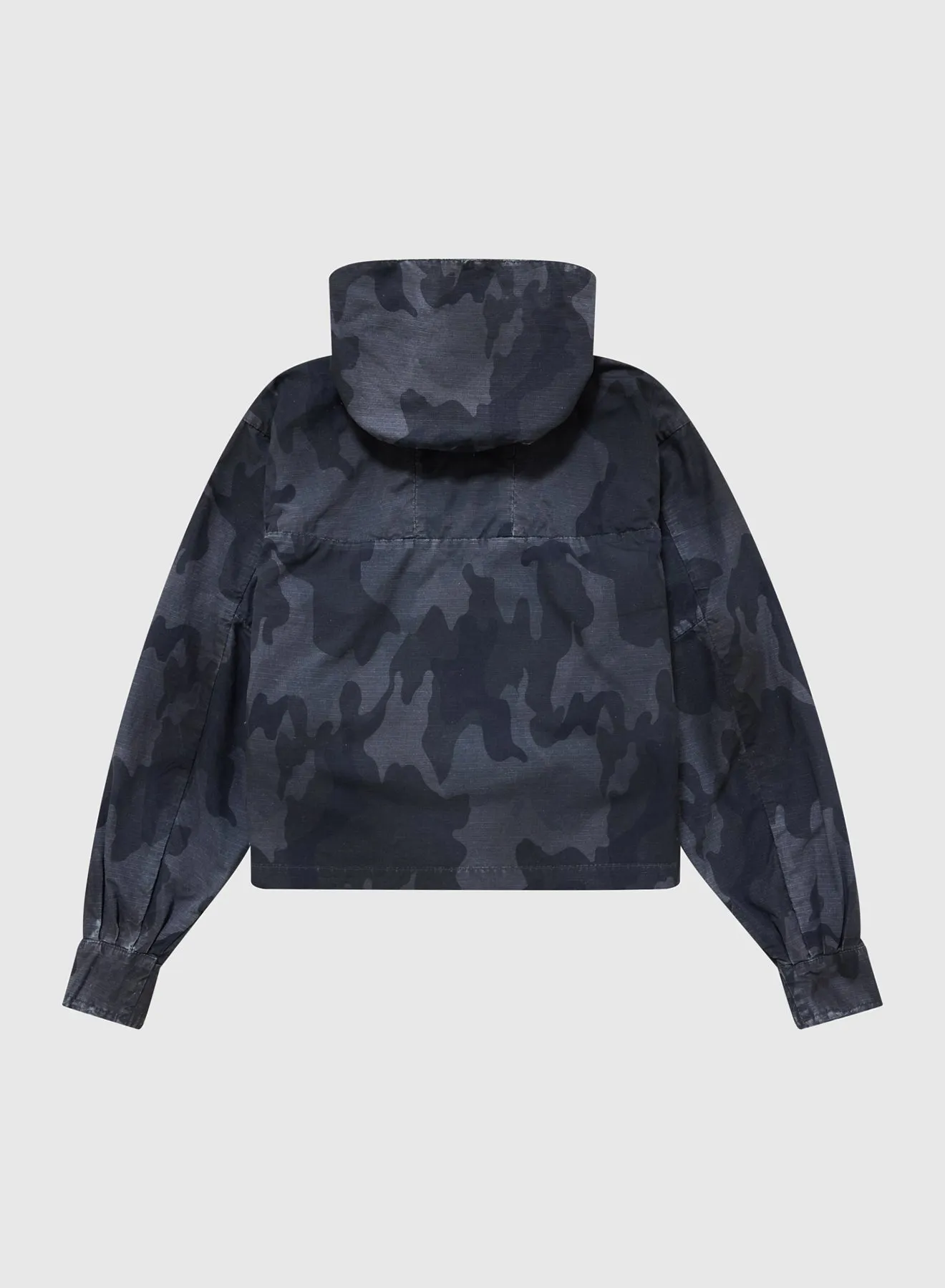 CROPPED PARKA DOUBLE FACED RIP STOP IN BLACK sold by 424 product image thumbnail 2
