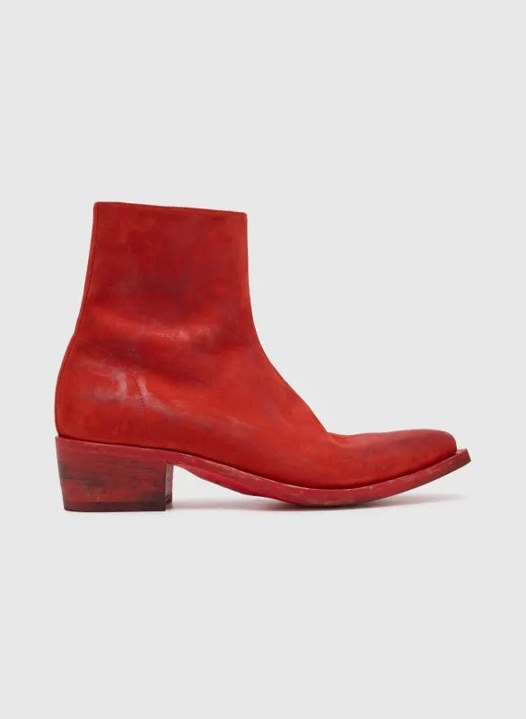 G BOOTS NABUK WITH TREATMENT IN RED sold by 424
