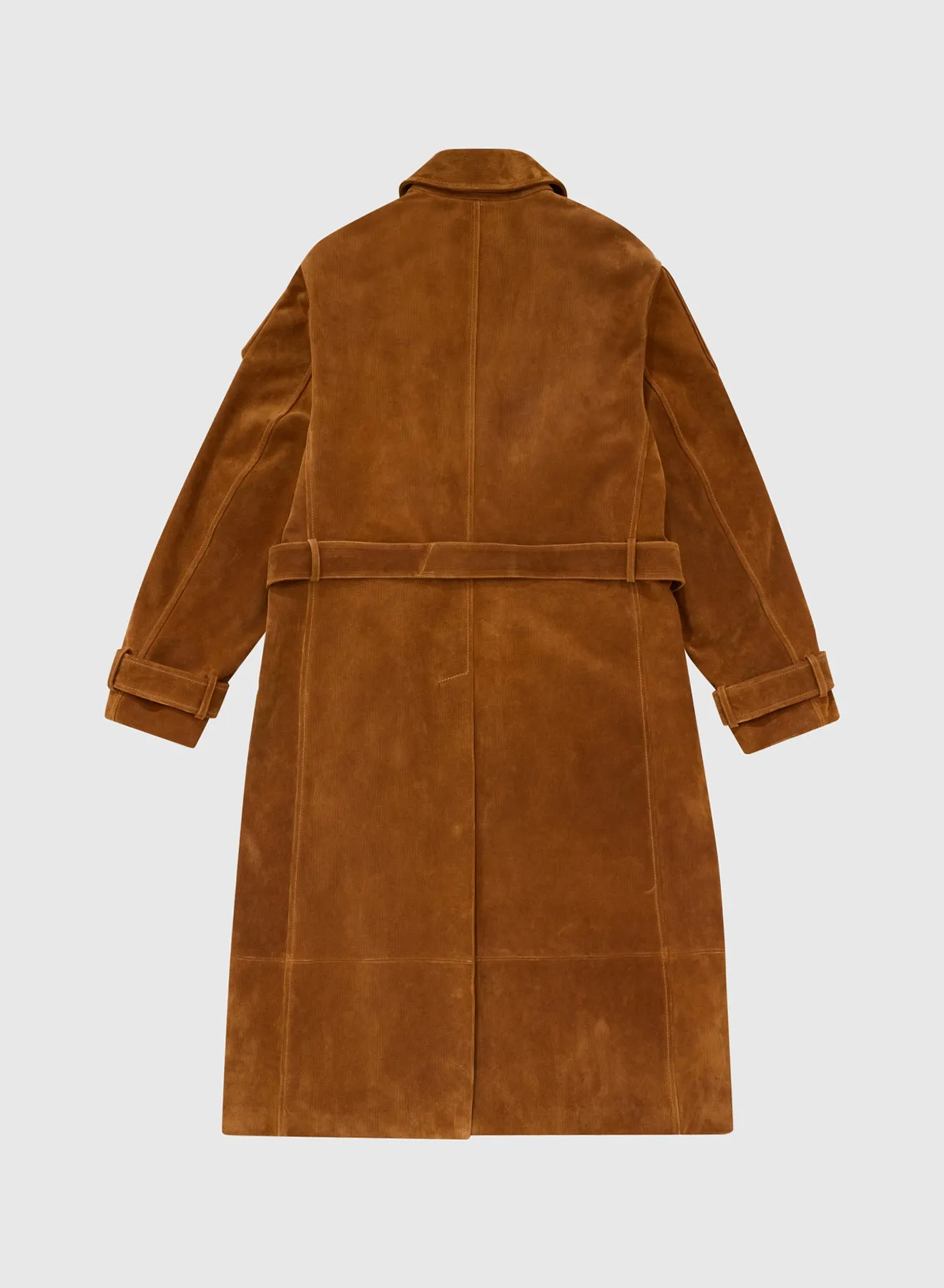424 BELT TRENCH CORDUROY IN CARAMEL sold by 424 product image thumbnail 2