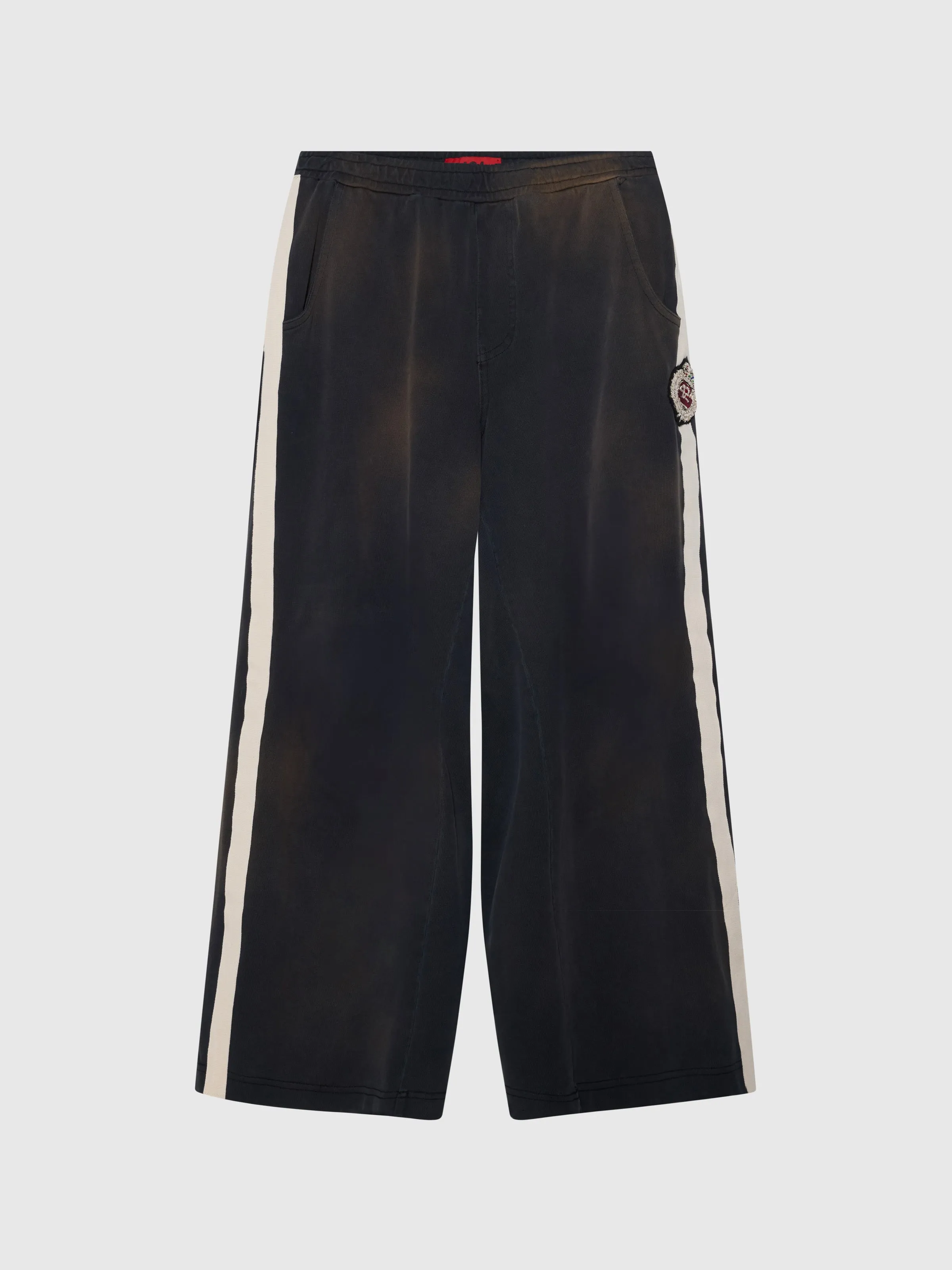 CREST TRACK PANT JERSEY IN VINTAGE BLACK sold by 424
