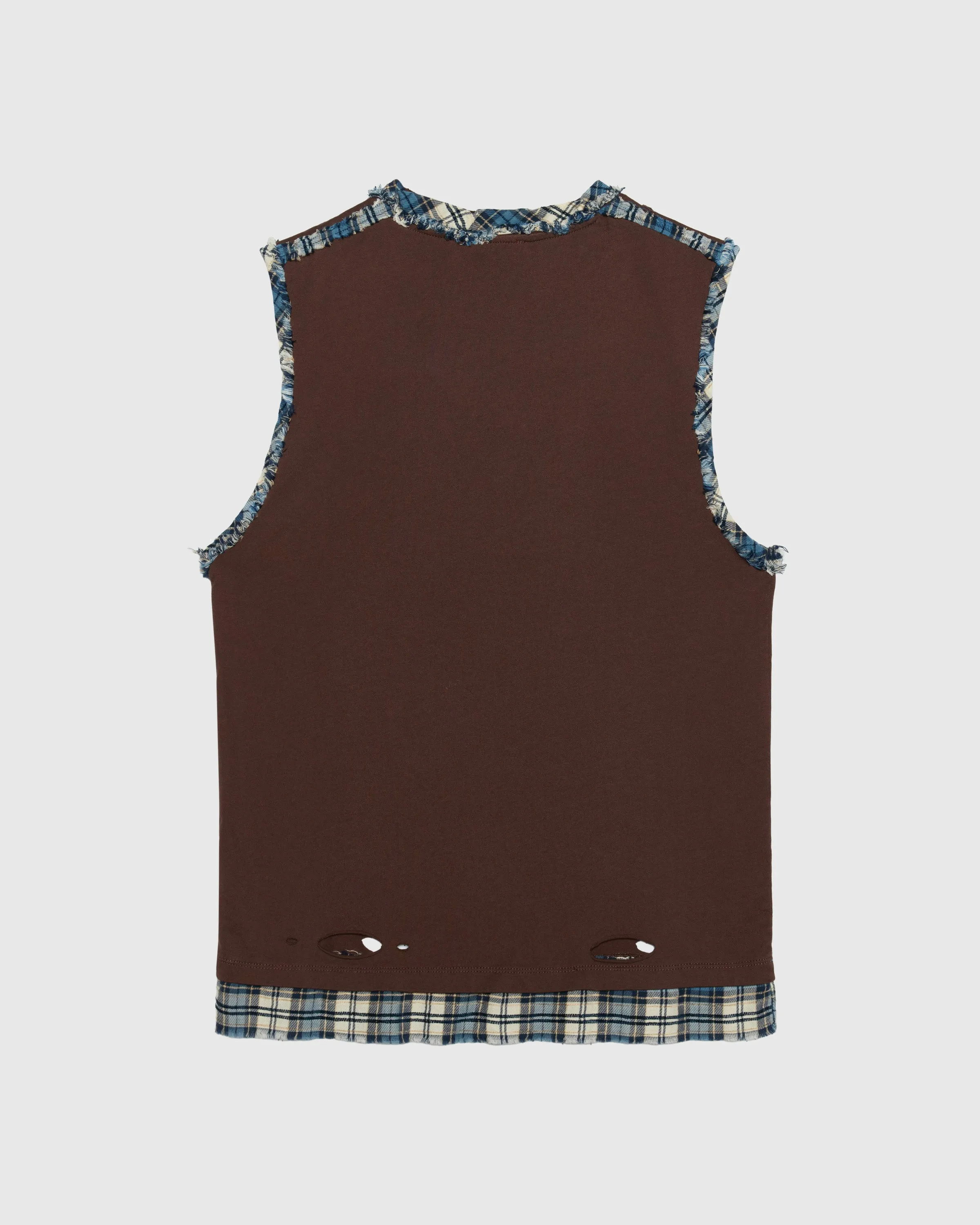 VINTAGE TEE IN WASHED BROWN WITH AVIO FLANNEL sold by 424 product image thumbnail 2