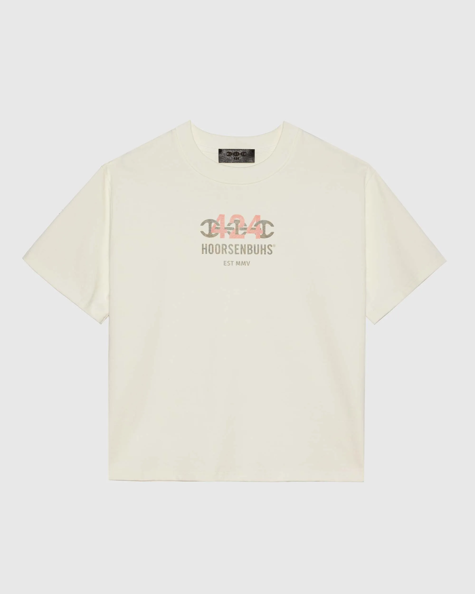 LIGHTWEIGHT CROPPED TEE IN SALT WHITE sold by 424