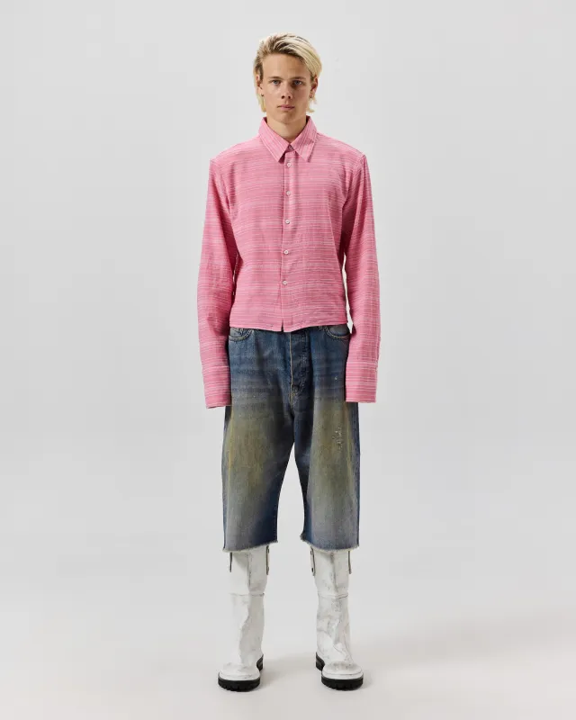 CROPPED FLANNEL - PINK made by 424