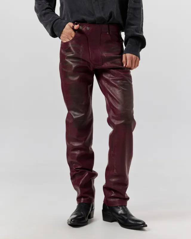 MOTO PANT - PIGEON BLOOD made by 424