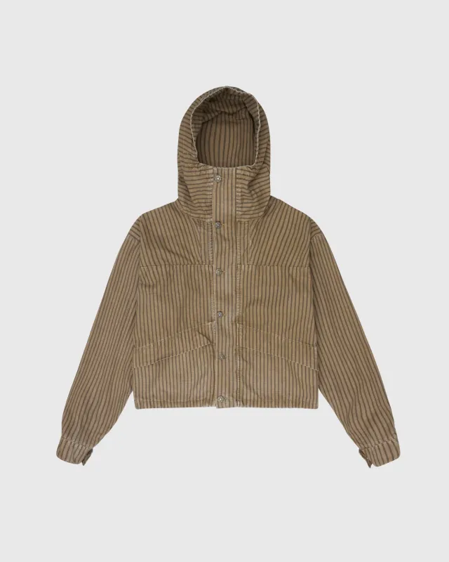 CROPPED PARKA - SAND/BROWN made by 424