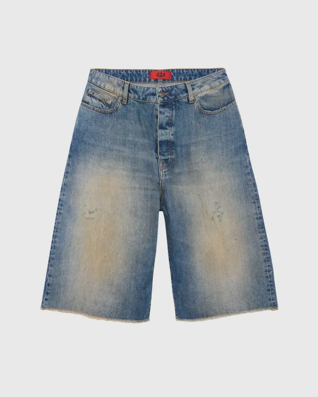BIG DADDY DENIM SHORT - JAPANESE WASHING made by 424
