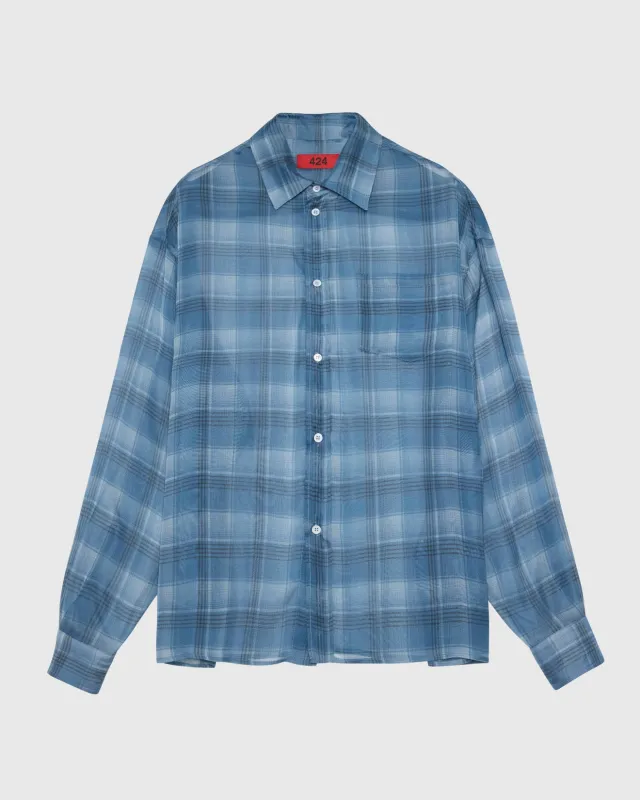 SILK SHIRT - AVIO CHECK made by 424