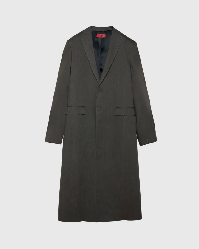 LONG TAILORED COAT - BROWN made by 424