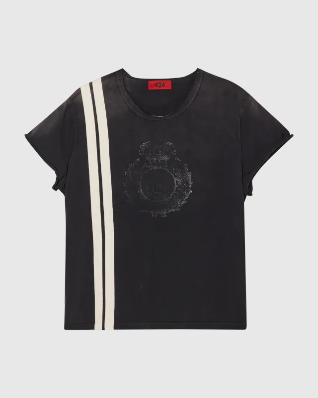 CREST CAPPED THERMAL TEE - BLACK made by 424