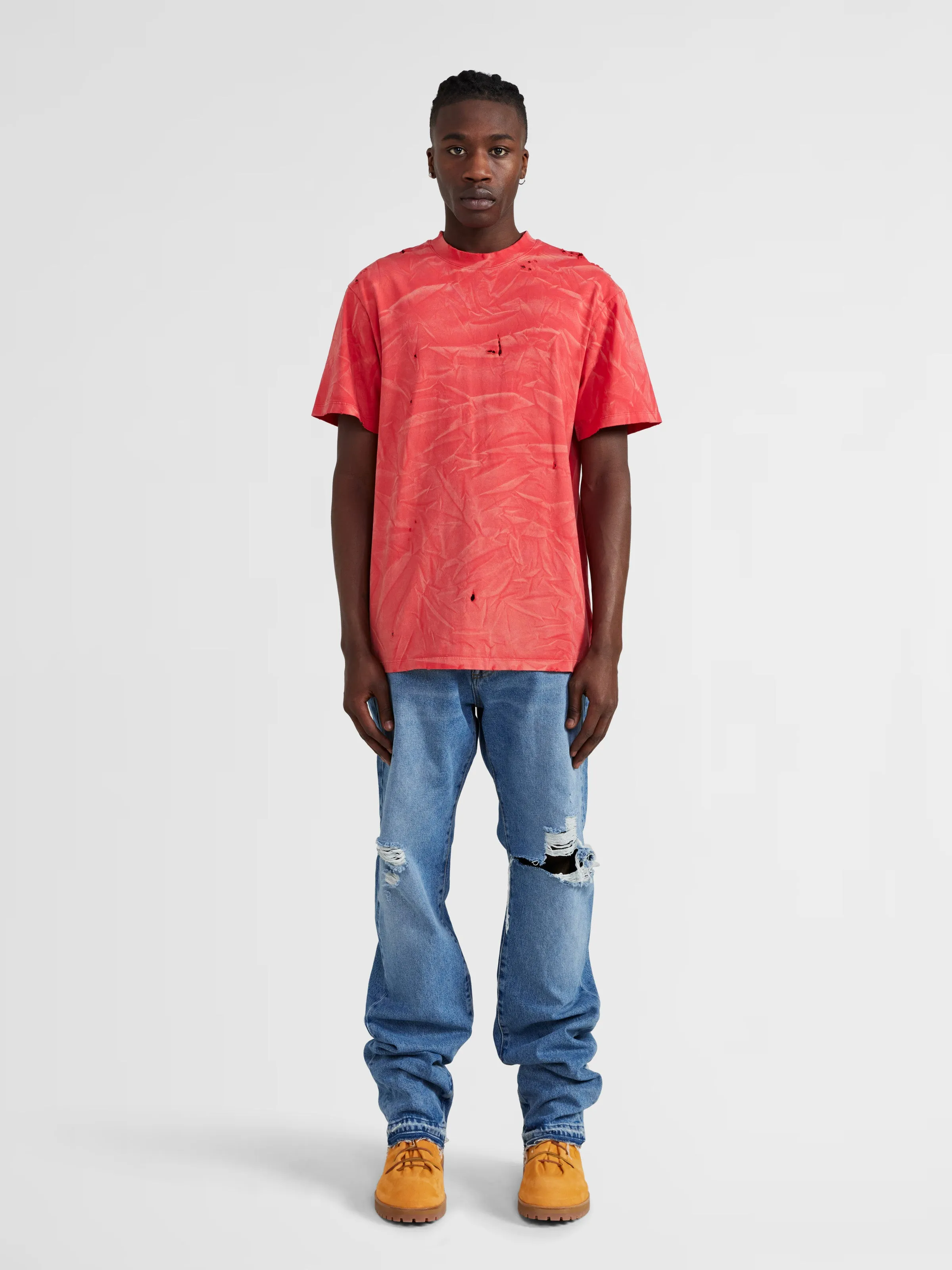 Distressed T-Shirt in Red sold by 424 product image thumbnail 3