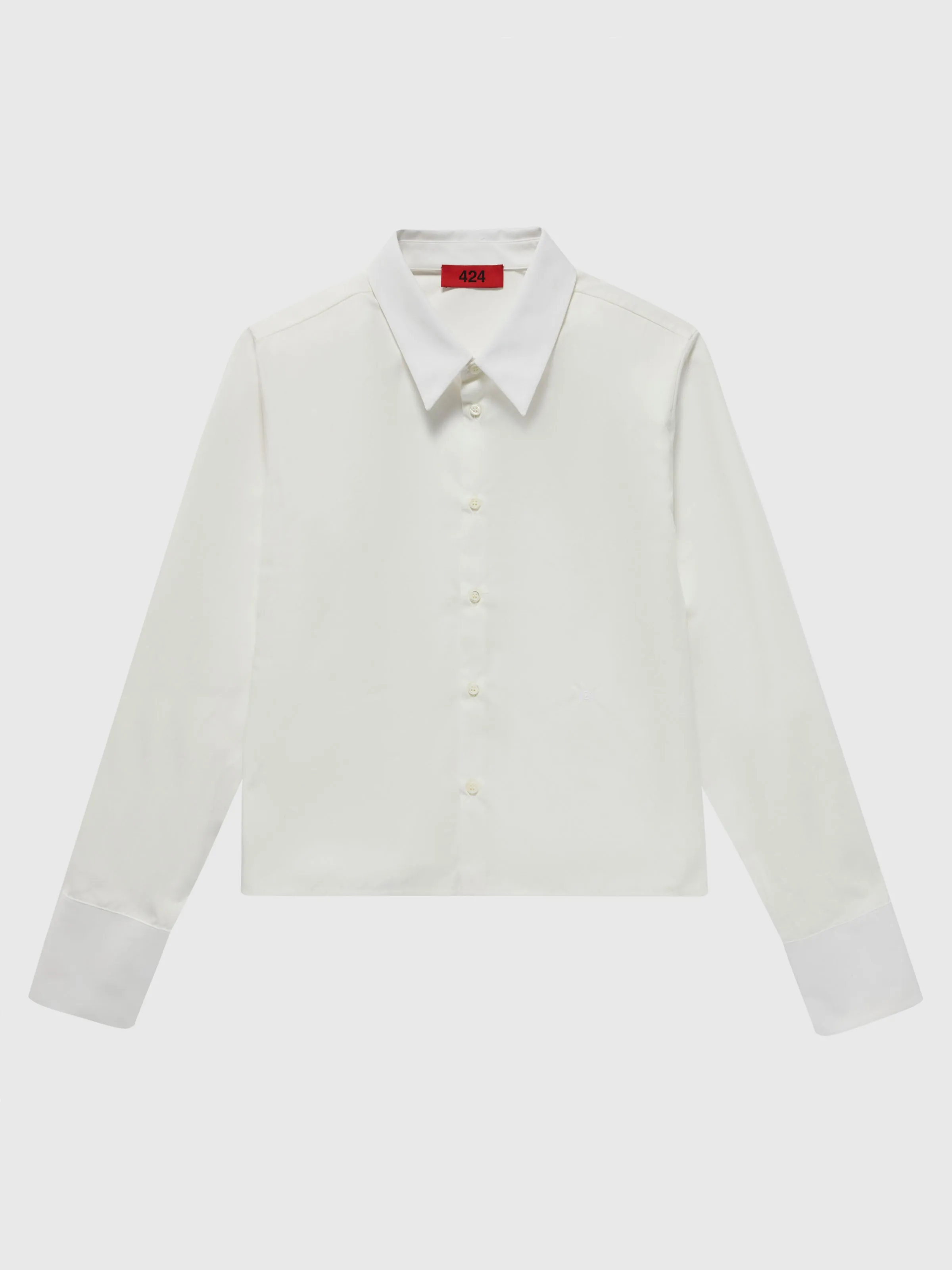 Cropped Shirt in White sold by 424