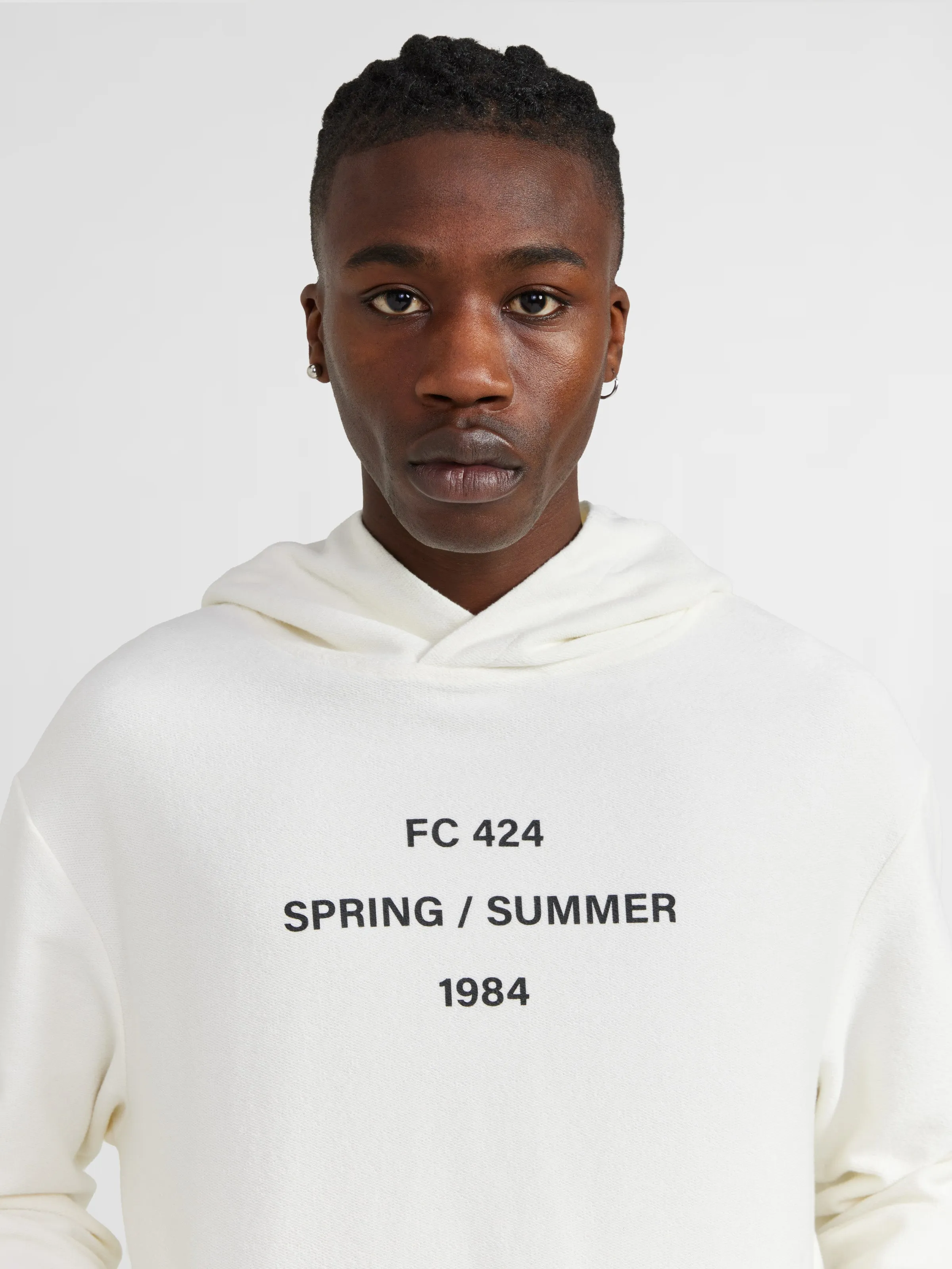 Graphic Hoodie in White sold by 424 product image thumbnail 3