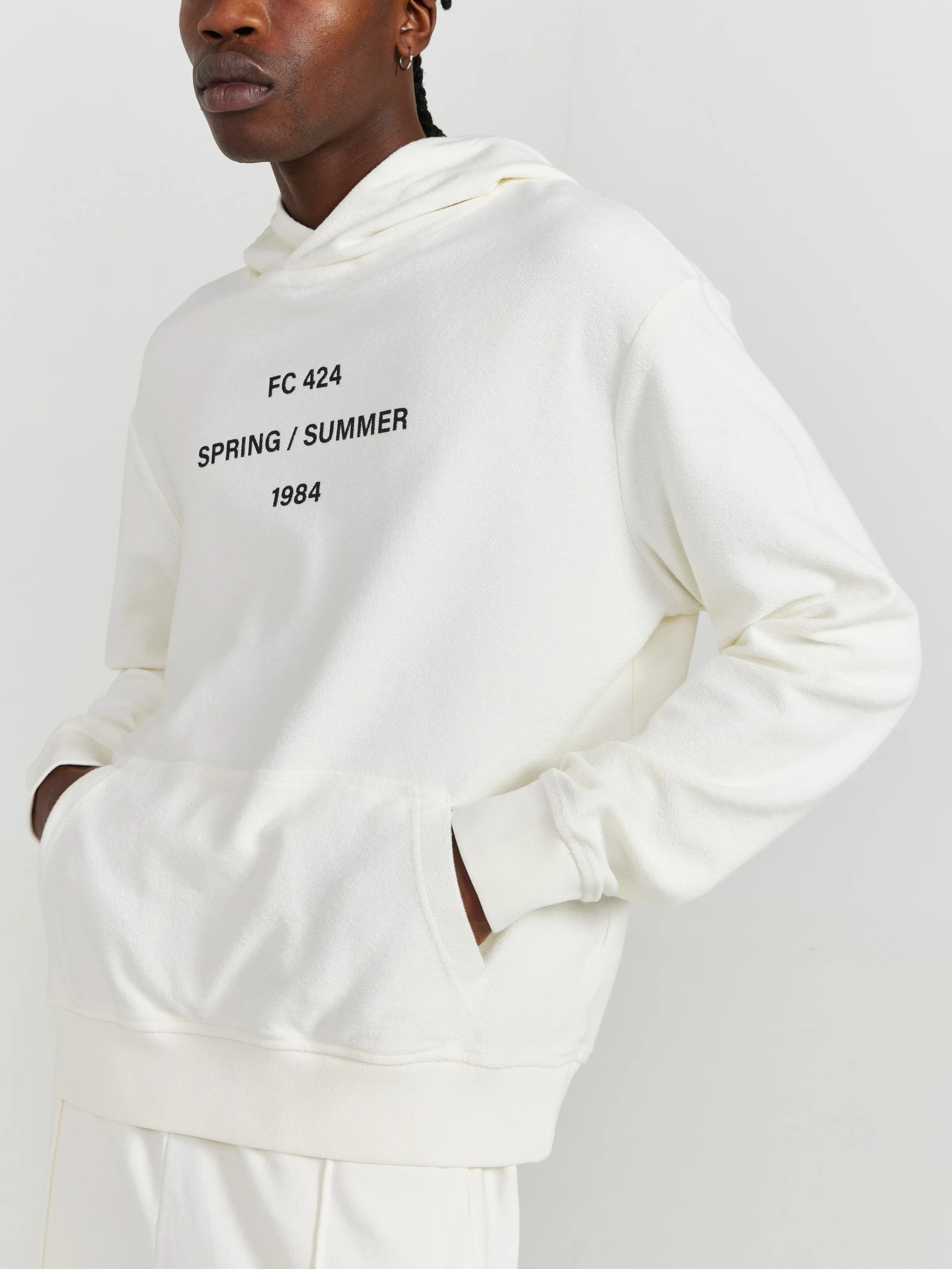 Graphic Hoodie in White sold by 424 product image thumbnail 4