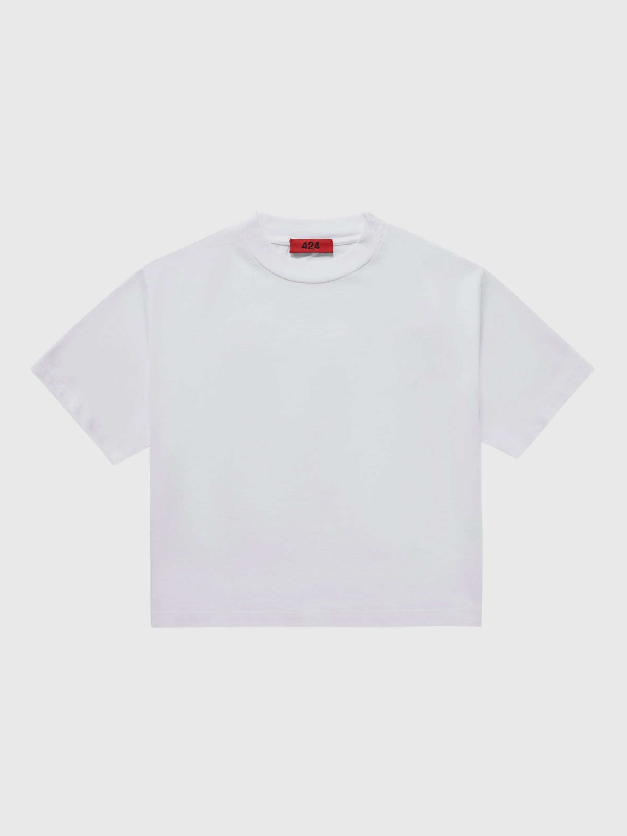 Cropped Alias T-Shirt in White sold by 424