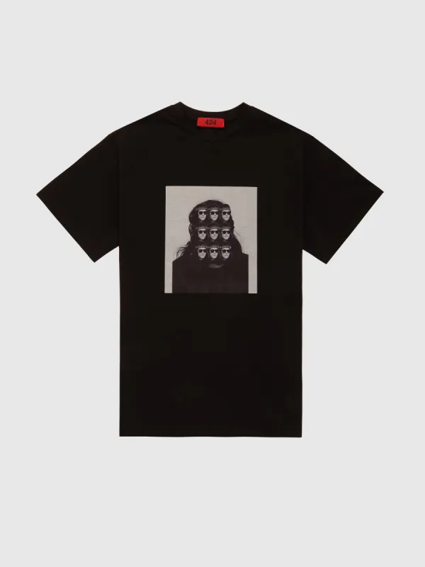 Graphic T-Shirt in Black sold by 424