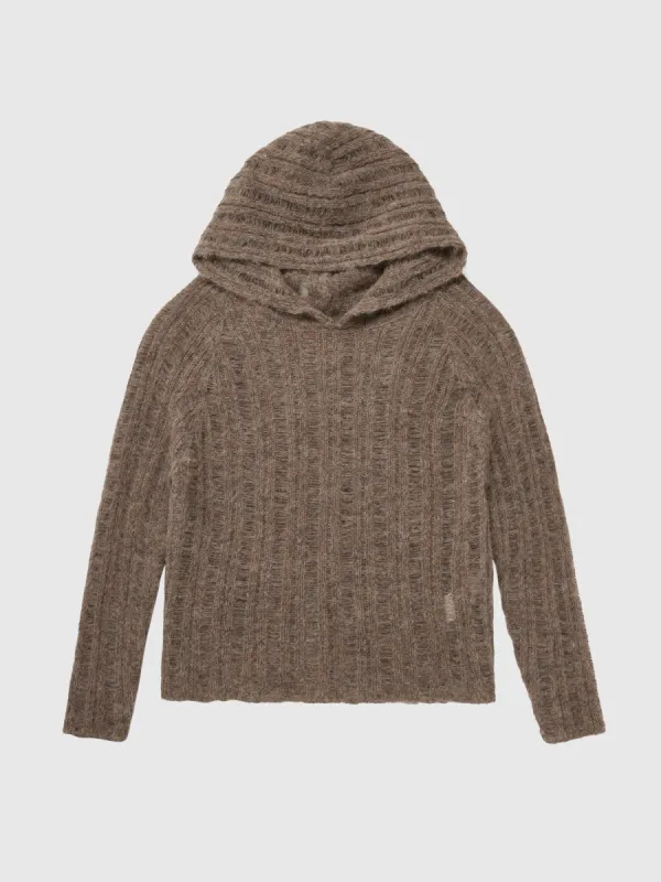 Hooded Sweater in Brown sold by 424