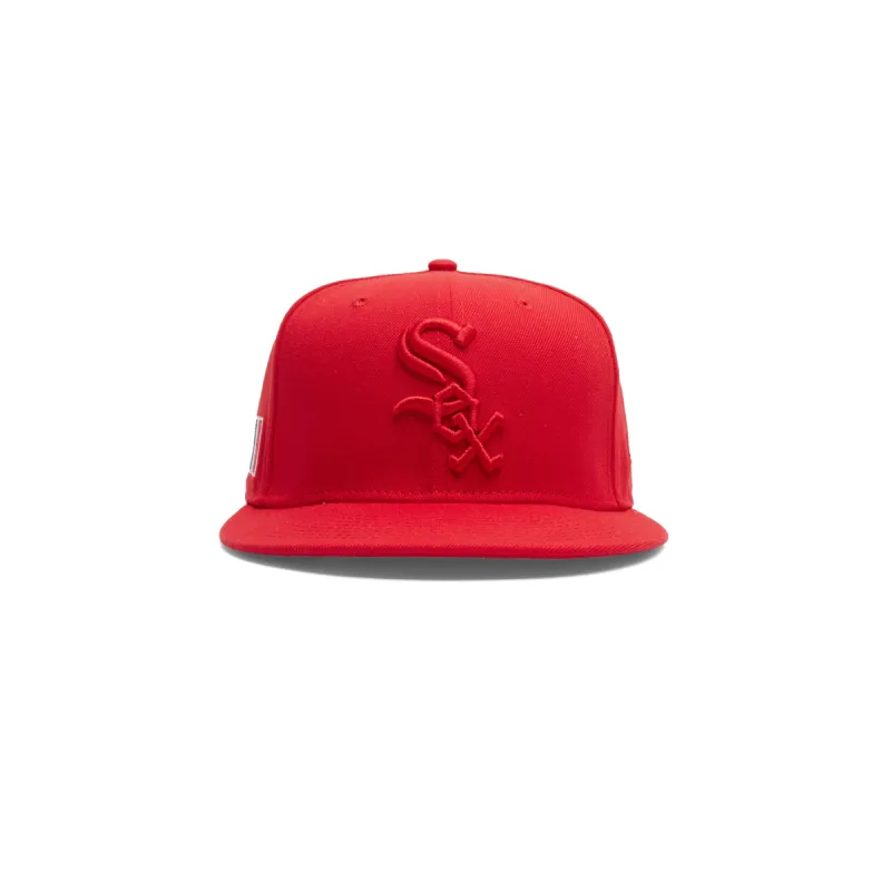 JFG For New Era White Sox 59FIFTY Hat (Paris Red) sold by Joe Fresh Goods