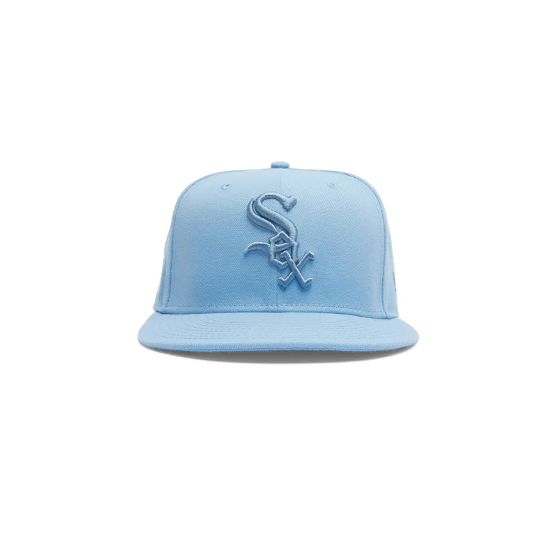 JFG For New Era White Sox 59FIFTY Hat (Prom Blue) made by Joe Fresh Goods