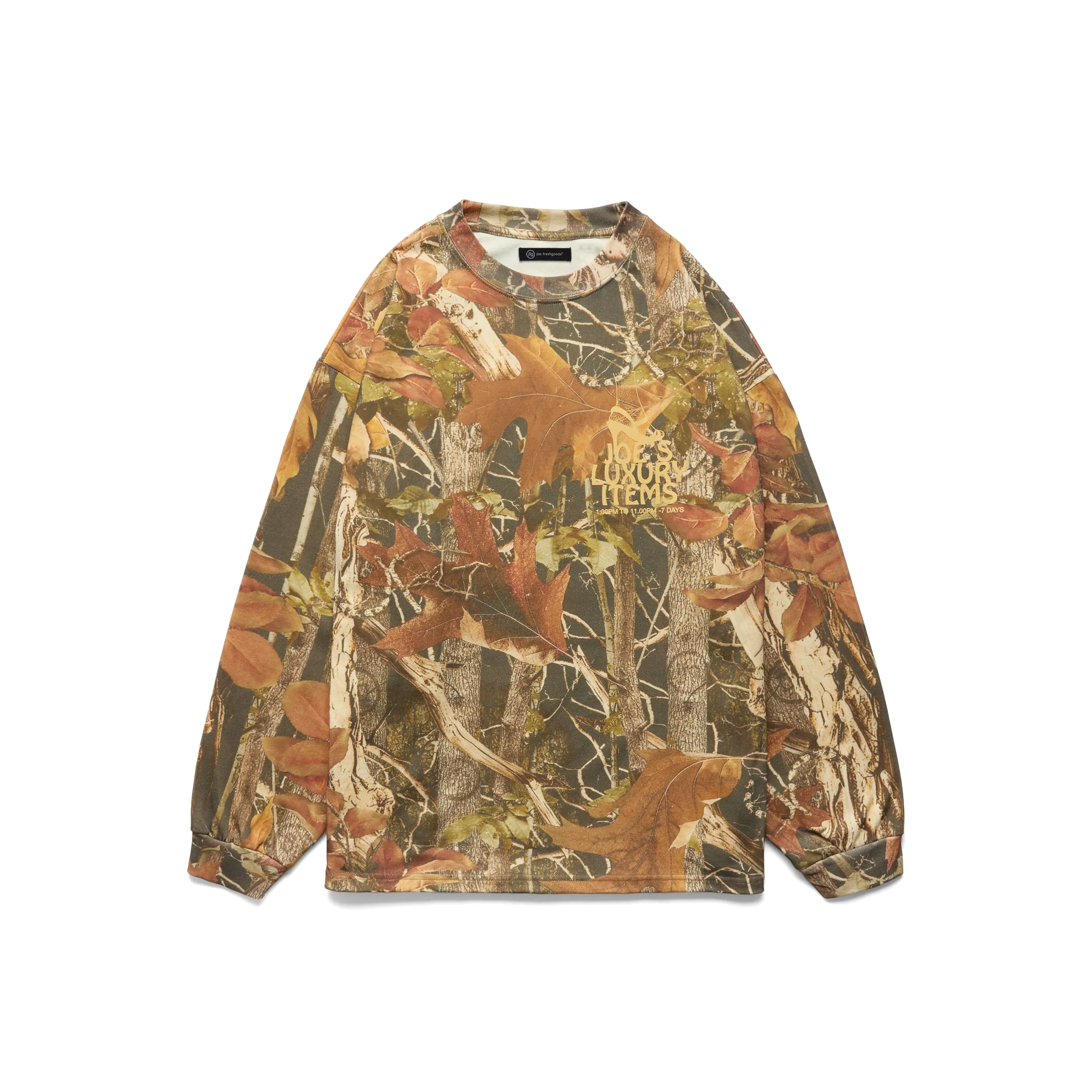 Good Time Camo Long Sleeve Tee sold by Joe Fresh Goods