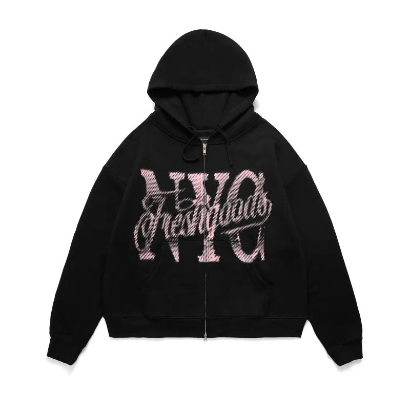 NY Script Zip Up Hoodie (Black) sold by Joe Fresh Goods
