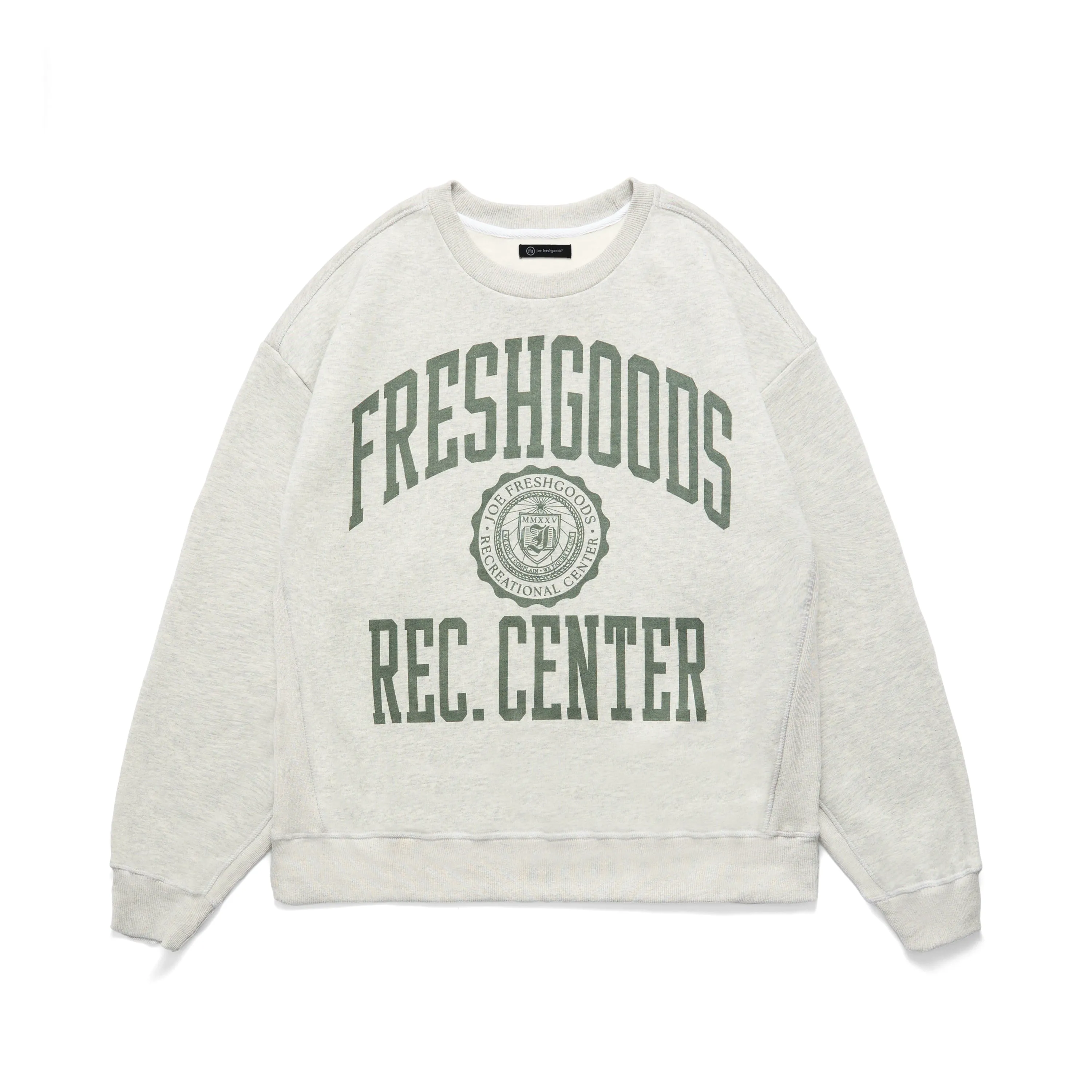 Rec Center Crewneck (Grey) sold by Joe Fresh Goods