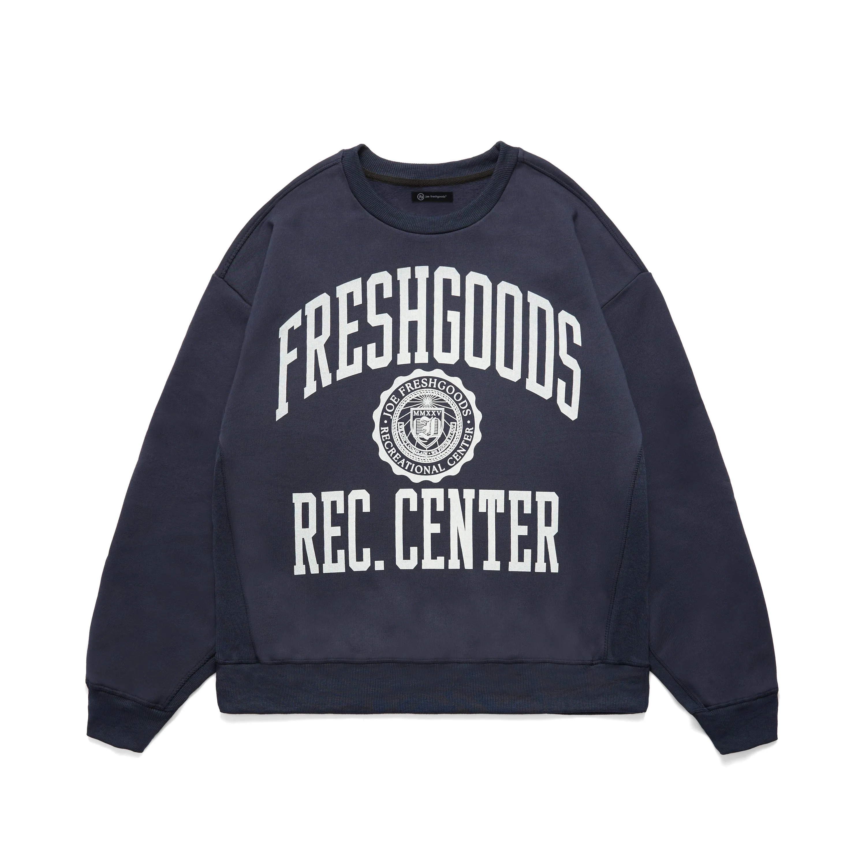 Rec Center Crewneck (Navy) sold by Joe Fresh Goods